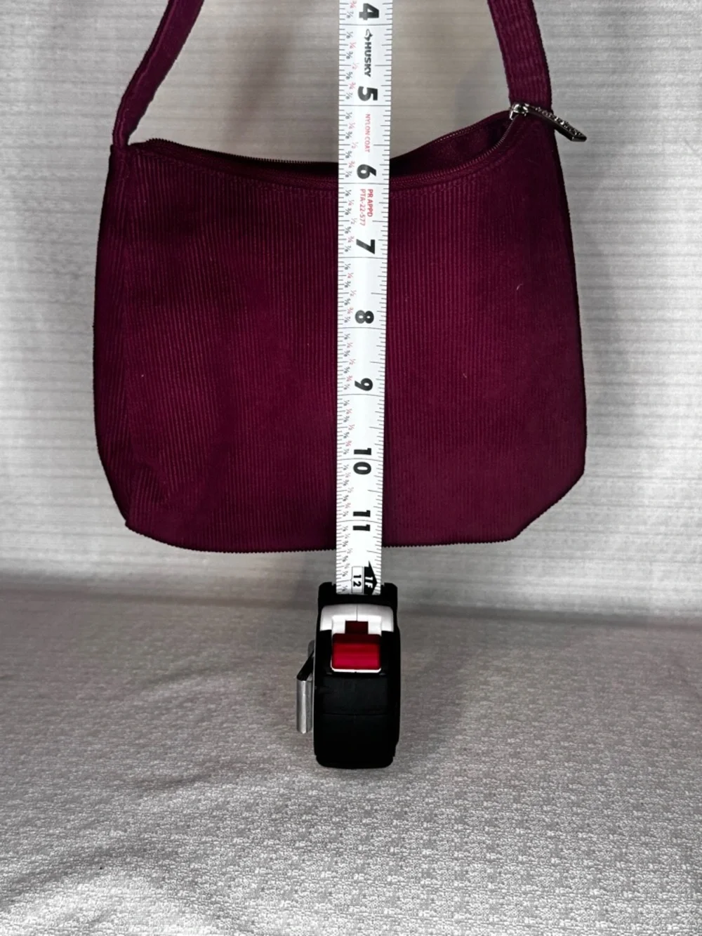 Lancôme Corduroy Cosmetic Bag Mini Purse Burgundy Velvet Makeup Bag 90s Y2K